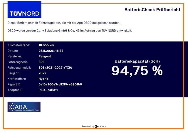 Fahrzeugabbildung Peugeot 308 Hybrid 180 Allure EAT8*LED*BATTERIE-ZERTIFIK